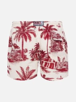 MC2 Saint Barth Jean Mid-length Swim Shorts With Toile De Jouy Print | AI CO-CREATED DESIGN BY RICKDICK - POWERED BY RED-EYE 6 MC2 Saint Barth Jean Mid-length Swim Shorts With Toile De Jouy Print | AI CO-CREATED DESIGN BY RICKDICK - POWERED BY RED-EYE -MC2 Saint Barth Shop UID JEA000102735H BOY SWIMSHORT WHITE AIBYRICKDICK 20250226181708 02