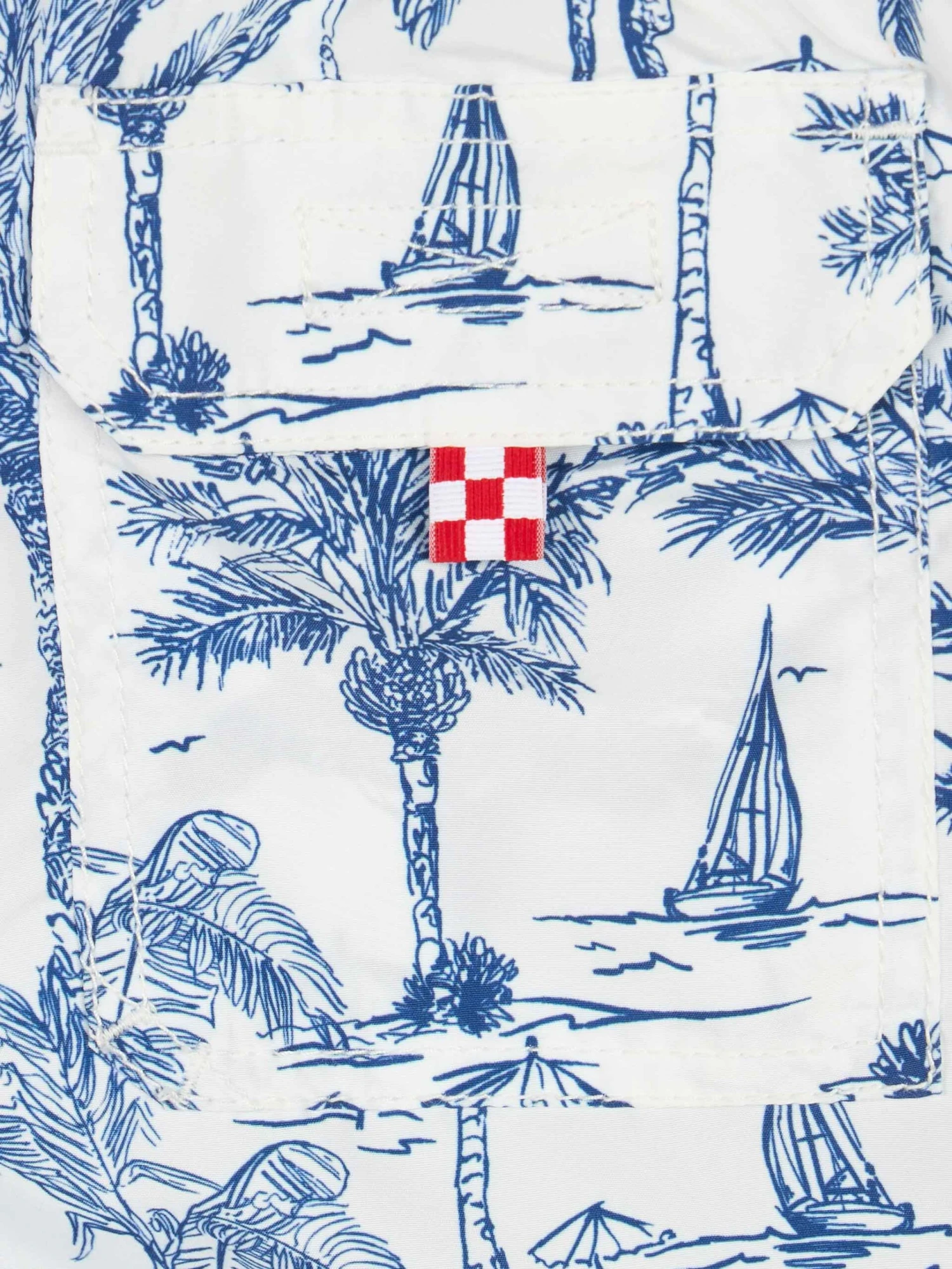 MC2 Saint Barth Jean Mid-length Swim Shorts With Toile De Jouy Print 5 MC2 Saint Barth Jean Mid-length Swim Shorts With Toile De Jouy Print - Image 3
