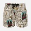 MC2 Saint Barth Jean Mid-length Swim Shorts With One Piece Print | ONE PIECE SPECIAL EDITION -MC2 Saint Barth Shop UID JEA000104486H BOY SWIMSHORT BROWN CHARACTERS ONEPIECE 20250516141707 01