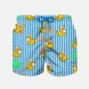MC2 Saint Barth Boy Swim Shorts With Crypto Ducky Print | CRYPTO PUPPETS SPECIAL EDITION -MC2 Saint Barth Shop UID JEA000106078D boy swimshorts crypto puppets 1