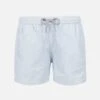 Light Blue Striped Print Boy Swimshorts