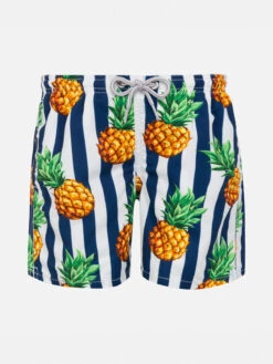 Pineapple Print Boy Swim Shorts