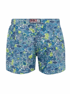 MC2 Saint Barth Jean Lighting Lightweight Fabric Swim Shorts With Margaret Annie Print | MADE WITH LIBERY FABRIC -MC2 Saint Barth Shop UID JEA000400245H BOY SWIMSHORT BLUE FLOWERS LIBERTY 20250407083500 02