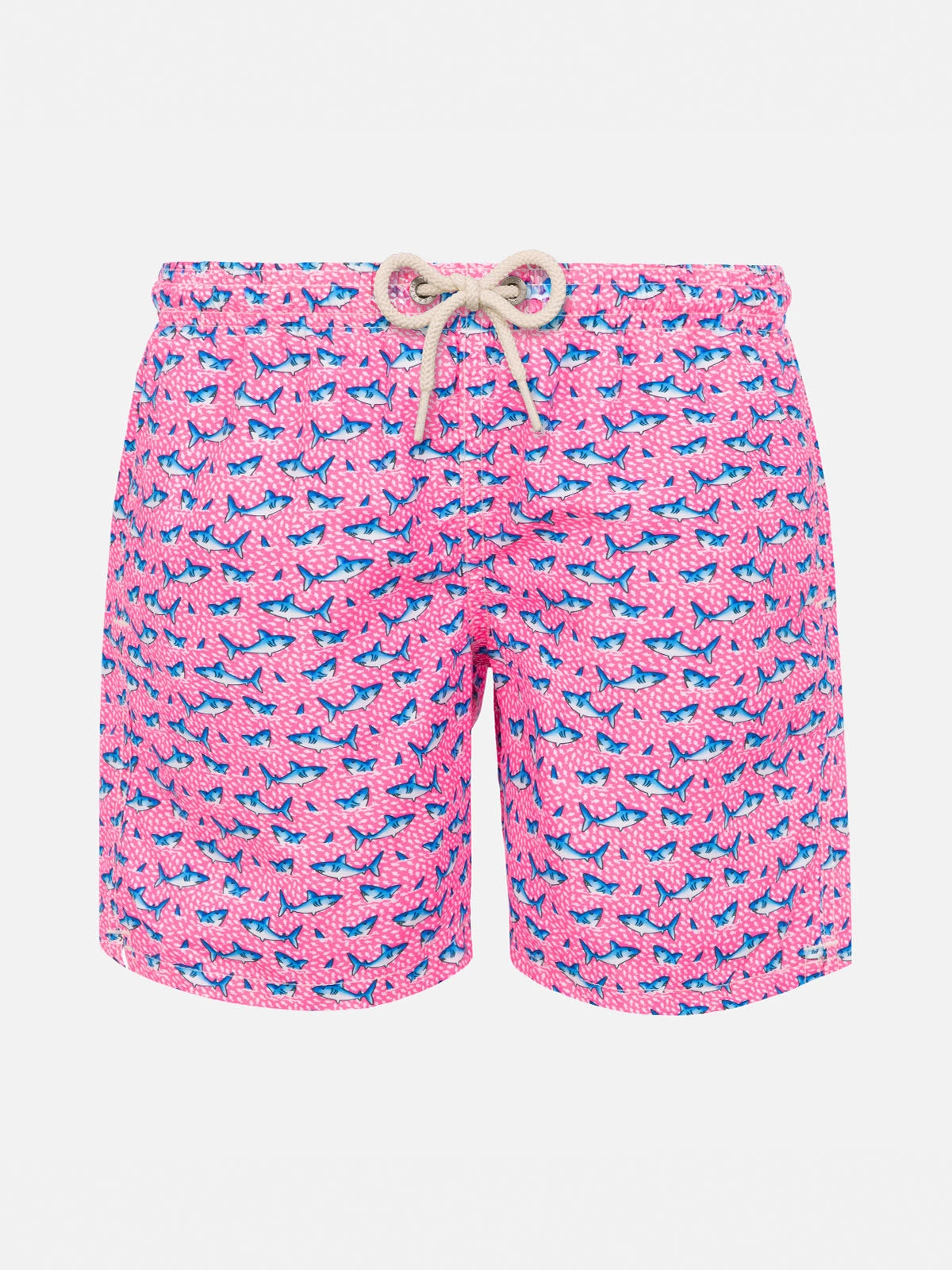 MC2 Saint Barth Boy Light Fabric Swim Shorts With Sharks Print 3 MC2 Saint Barth Boy Light Fabric Swim Shorts With Sharks Print