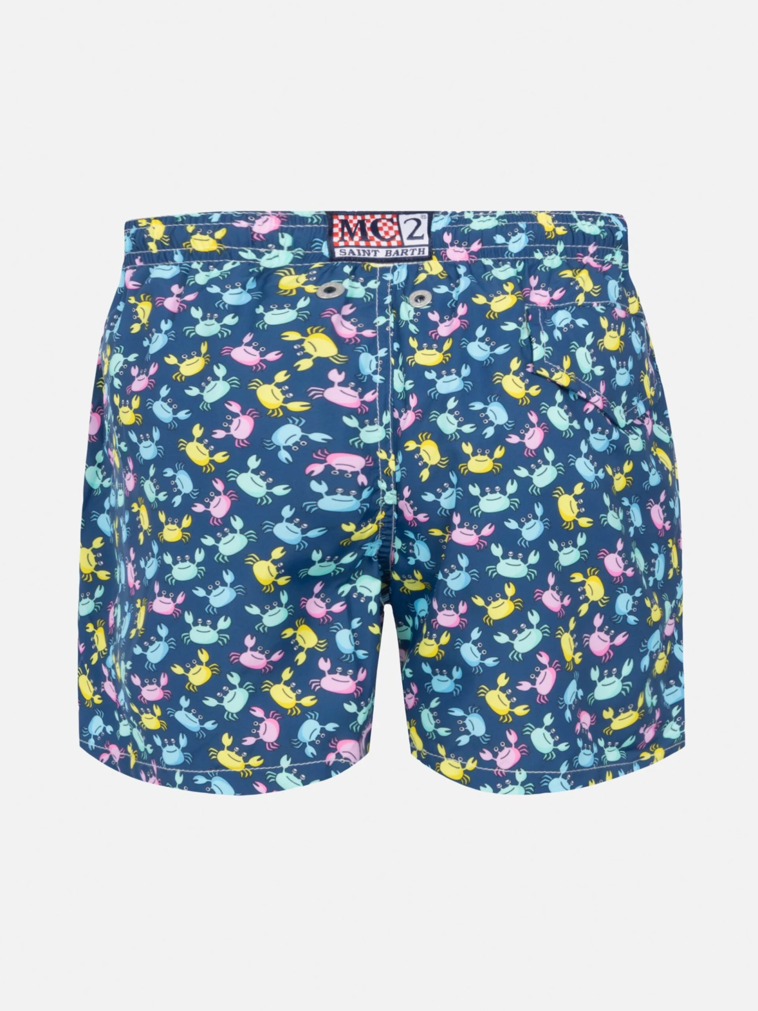 MC2 Saint Barth Jean Lighting Lightweight Fabric Swim Shorts With Multicolor Crab Print 4 MC2 Saint Barth Jean Lighting Lightweight Fabric Swim Shorts With Multicolor Crab Print - Image 2