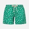 MC2 Saint Barth Boy Lightweight Fabric Swim-shorts Jean Lighting With Australian Brand Logo Print | AUSTRALIAN BRAND SPECIAL EDITION -MC2 Saint Barth Shop UID JEA000402900F KIDS SWIMSHORT GREEN 20240530102434 1