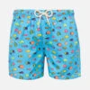 MC2 Saint Barth Boy Light Fabric Swim Shorts With Fish Print -MC2 Saint Barth Shop UID JEA000404339D BOY SWIMSHORT SKY FUNNY 20240809163502 01
