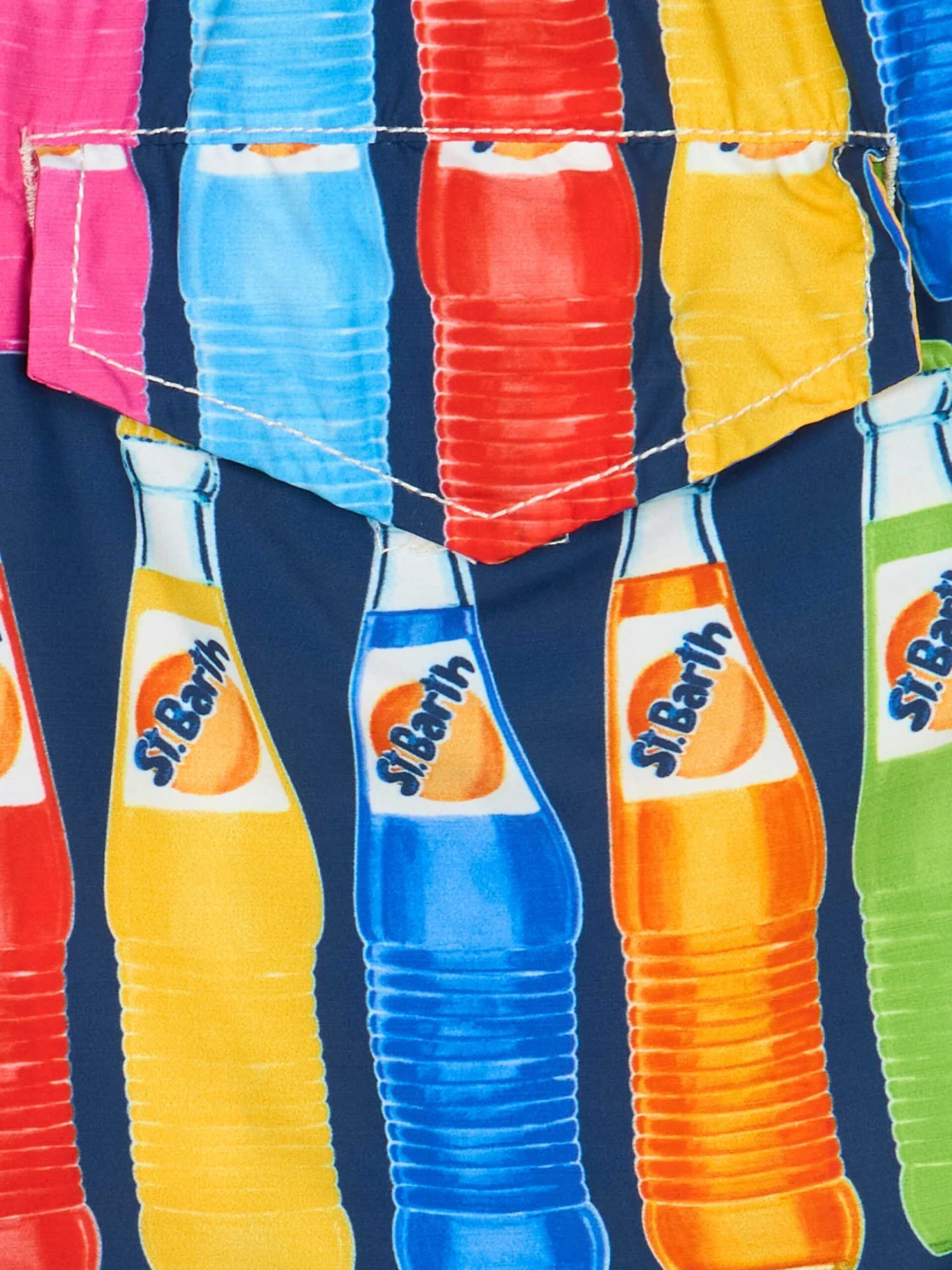 MC2 Saint Barth Boy Lightweight Fabric Swim-shorts Jean Lighting With Pop Corn Print 5 MC2 Saint Barth Boy Lightweight Fabric Swim-shorts Jean Lighting With Pop Corn Print - Image 3