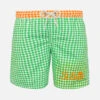 Green Ginghamboy's Swim Shorts With Embroidery -MC2 Saint Barth Shop UID JEA0007EBVH58 BOY SWIMSHORT GREEN 20240715160000 1