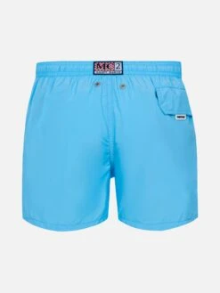 MC2 Saint Barth Jean Lighting Pantone Lightweight Aqua Blue Swim Shorts| PANTONE® SPECIAL EDITION -MC2 Saint Barth Shop UID JEA001201619H BOY SWIMSHORT BLUE PANTONE 20250216173500 02