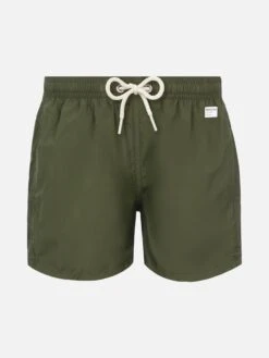 MC2 Saint Barth Jean Lighting Pantone Lightweight Military Green Swim Shorts| PANTONEĀ® SPECIAL EDITION