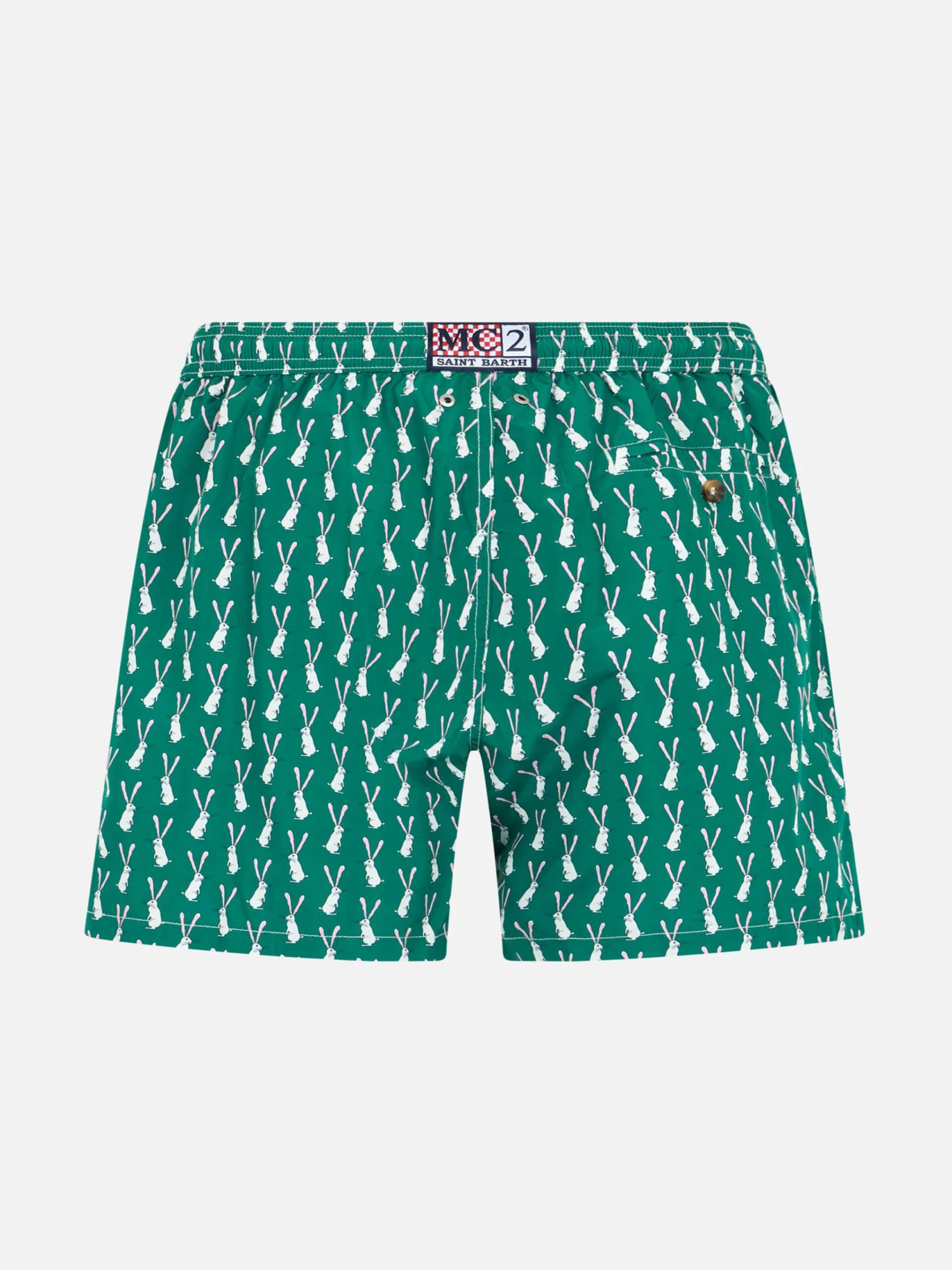 MC2 Saint Barth Boy Lightweight Fabric Swim-shorts Jean Lighting 70 With Rabbit Print 4 MC2 Saint Barth Boy Lightweight Fabric Swim-shorts Jean Lighting 70 With Rabbit Print - Image 2