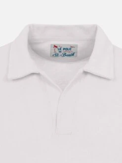 MC2 Saint Barth Jeremy White Terry Buttonless Polo Shirt -MC2 Saint Barth Shop UID JER000101387H MAN POLOSHIRT WHITE 20250319123500 07