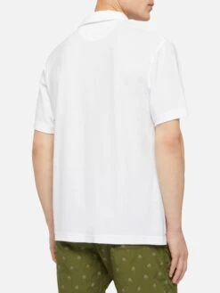 MC2 Saint Barth Jeremy White Terry Buttonless Polo Shirt -MC2 Saint Barth Shop UID JER000101387H MAN POLOSHIRT WHITE PLAIN.COLOR mc2 3