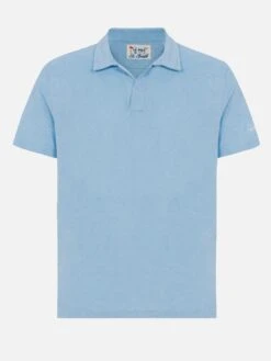 MC2 Saint Barth Jeremy Light Blue Terry Buttonless Polo Shirt 14 MC2 Saint Barth Jeremy Light Blue Terry Buttonless Polo Shirt -MC2 Saint Barth Shop UID JER000101392H MAN POLOSHIRT BLUE 20250319123500 04