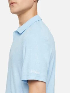 MC2 Saint Barth Jeremy Light Blue Terry Buttonless Polo Shirt 11 MC2 Saint Barth Jeremy Light Blue Terry Buttonless Polo Shirt -MC2 Saint Barth Shop UID JER000101392H MAN POLOSHIRT BLUE PLAIN.COLOR mc2 2