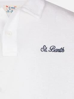 MC2 Saint Barth Jeremy Jr White Terry Polo Shirt -MC2 Saint Barth Shop UID JER000201387H BOY POLOSHIRT WHITE 03