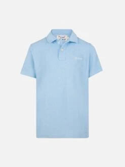MC2 Saint Barth Jeremy Jr Light Blue Terry Polo Shirt