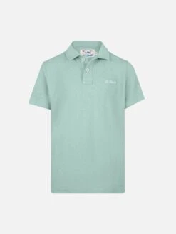 MC2 Saint Barth Jeremy Jr Sage Green Terry Polo Shirt