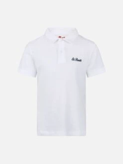 MC2 Saint Barth Boy White Terry Polo Shirt Jeremy Jr