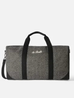 MC2 Saint Barth Wooly Travel Duffel Bag Jetleg With Herringbone Print