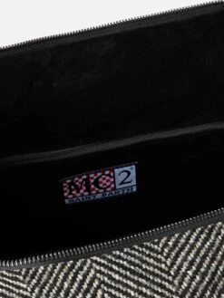 MC2 Saint Barth Wooly Travel Duffel Bag Jetleg With Herringbone Print 11 MC2 Saint Barth Wooly Travel Duffel Bag Jetleg With Herringbone Print -MC2 Saint Barth Shop UID JETL00302689G ACCESSORY BAG BLACK 20240920143500 4