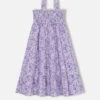 MC2 Saint Barth Girl Cotton Dress Jemine Jr With Betsy Print | MADE WITH LIBERTY FABRIC -MC2 Saint Barth Shop UID JME00102886F KIDS DRESS LILAC 1