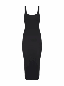 MC2 Saint Barth Jennifer Ribbed Black Cotton Jersey Tank Dress -MC2 Saint Barth Shop UID JNF000100107H WOMAN DRESS BLACK 0 0 20250415113500 4