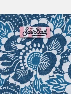 HALTER NECK GIRLS BIKINI -MC2 Saint Barth Shop UID JOEE001DNLE61 GIRL BIKINI BLUE MC2 MC2 03