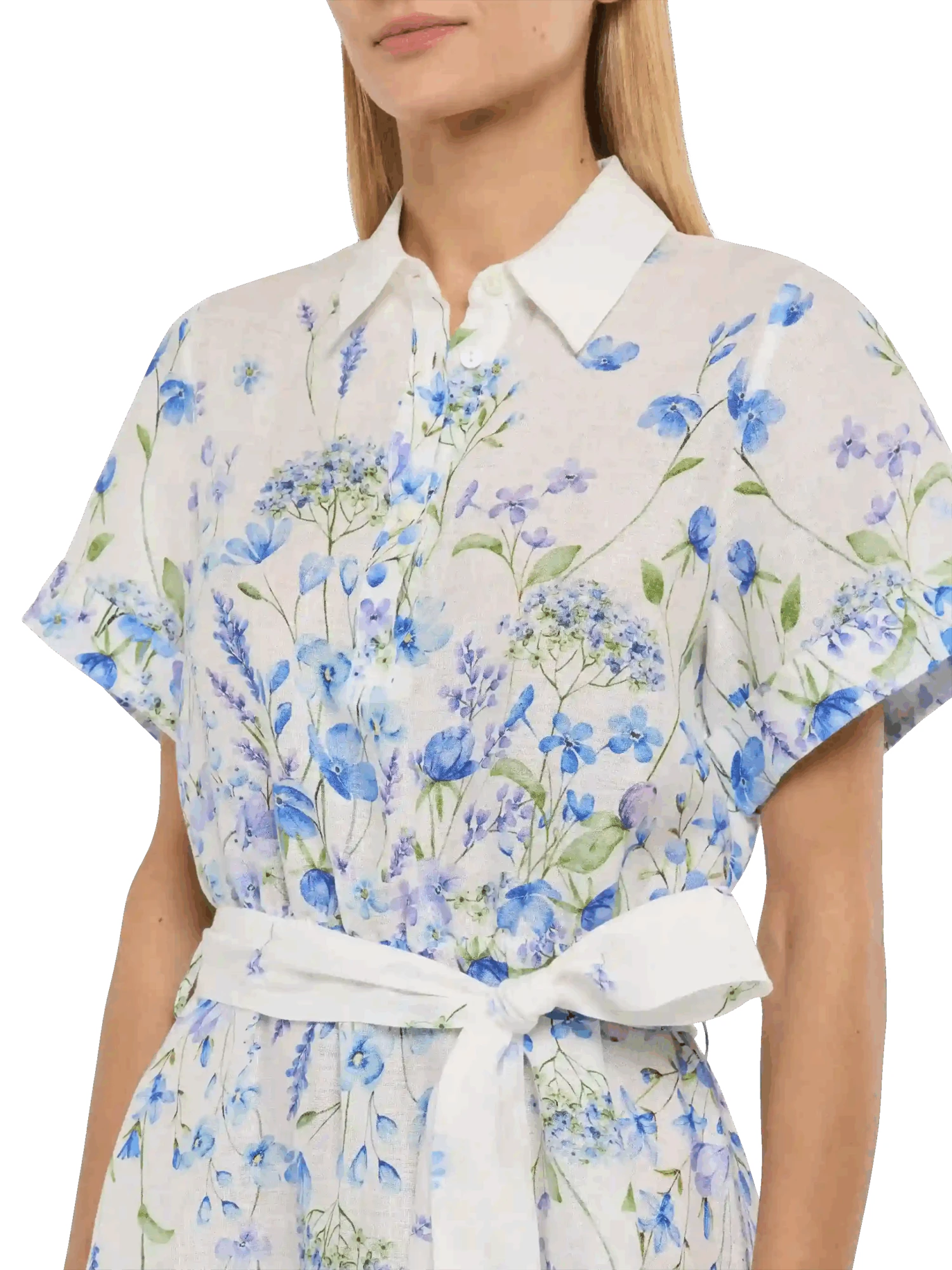 MC2 Saint Barth Joseline Linen Dress With Floral Print 4 MC2 Saint Barth Joseline Linen Dress With Floral Print - Image 2