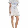 MC2 Saint Barth Joseline Linen Dress With Floral Print -MC2 Saint Barth Shop UID JSN000105784H WOMAN DRESS WHITE 0 0 1