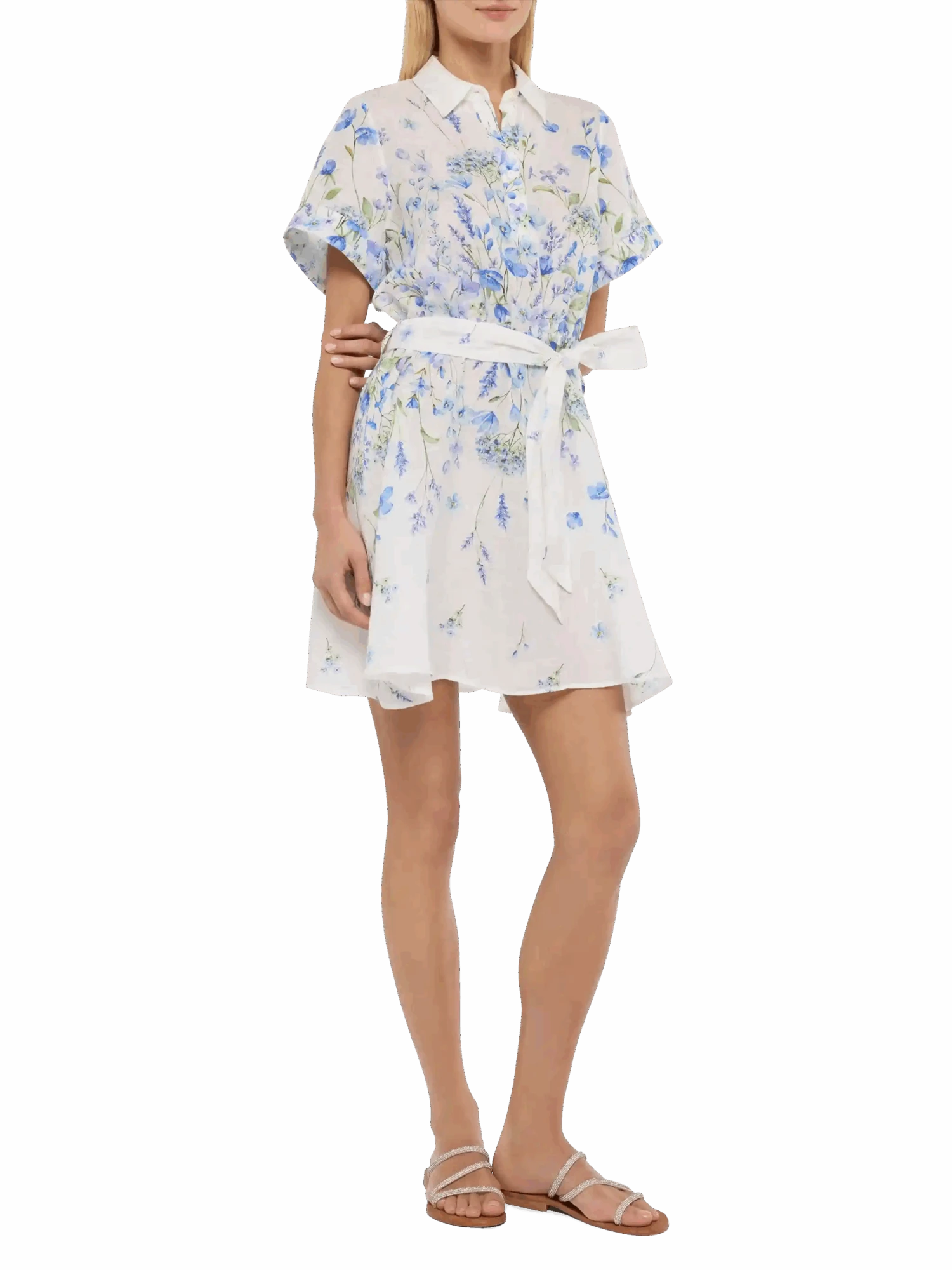 MC2 Saint Barth Joseline Linen Dress With Floral Print 3 MC2 Saint Barth Joseline Linen Dress With Floral Print