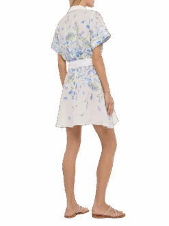 MC2 Saint Barth Joseline Linen Dress With Floral Print 9 MC2 Saint Barth Joseline Linen Dress With Floral Print -MC2 Saint Barth Shop UID JSN000105784H WOMAN DRESS WHITE 0 0 3