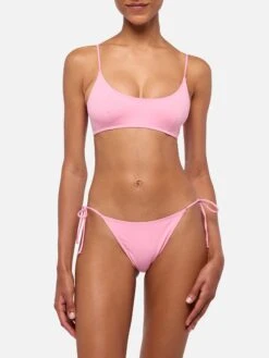 MC2 Saint Barth Marielle Pink Classic Swim Briefs - Judy Pink Bralette Beach Top Judy 9 MC2 Saint Barth Marielle Pink Classic Swim Briefs - Judy Pink Bralette Beach Top Judy -MC2 Saint Barth Shop UID JUD000100098H WOMAN TOPBIKINI PINK PLAIN.COLOR 0 1