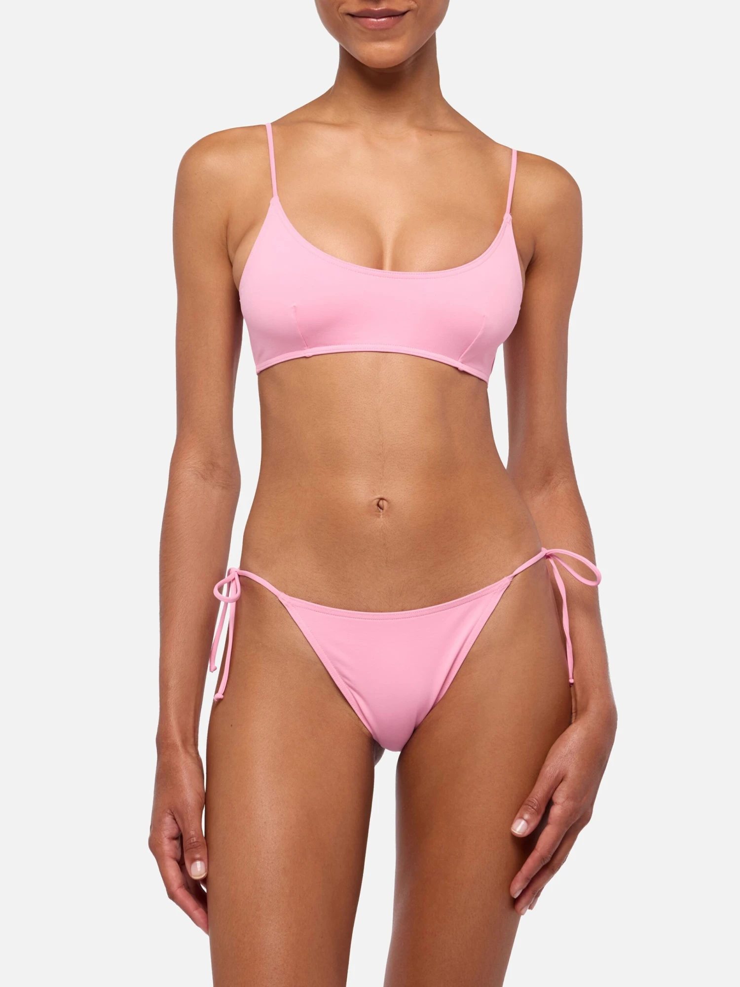 MC2 Saint Barth Marielle Pink Classic Swim Briefs - Judy Pink Bralette Beach Top Judy 4 MC2 Saint Barth Marielle Pink Classic Swim Briefs - Judy Pink Bralette Beach Top Judy - Image 2