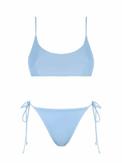 MC2 Saint Barth Woman Light Blue Bralette Bikini Judy Naomi