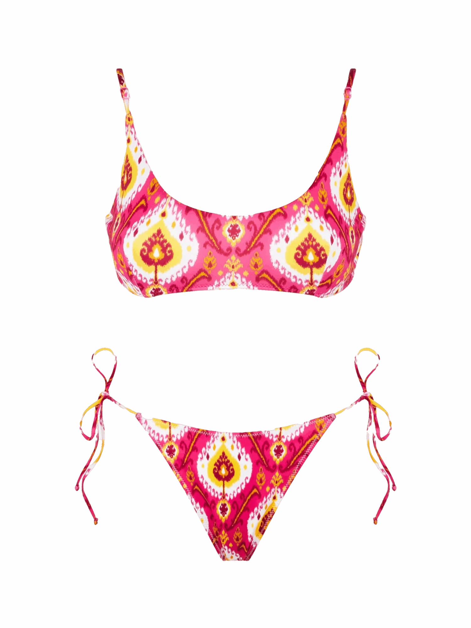 MC2 Saint Barth Woman Bralette Bikini With Ikat Print 3 MC2 Saint Barth Woman Bralette Bikini With Ikat Print