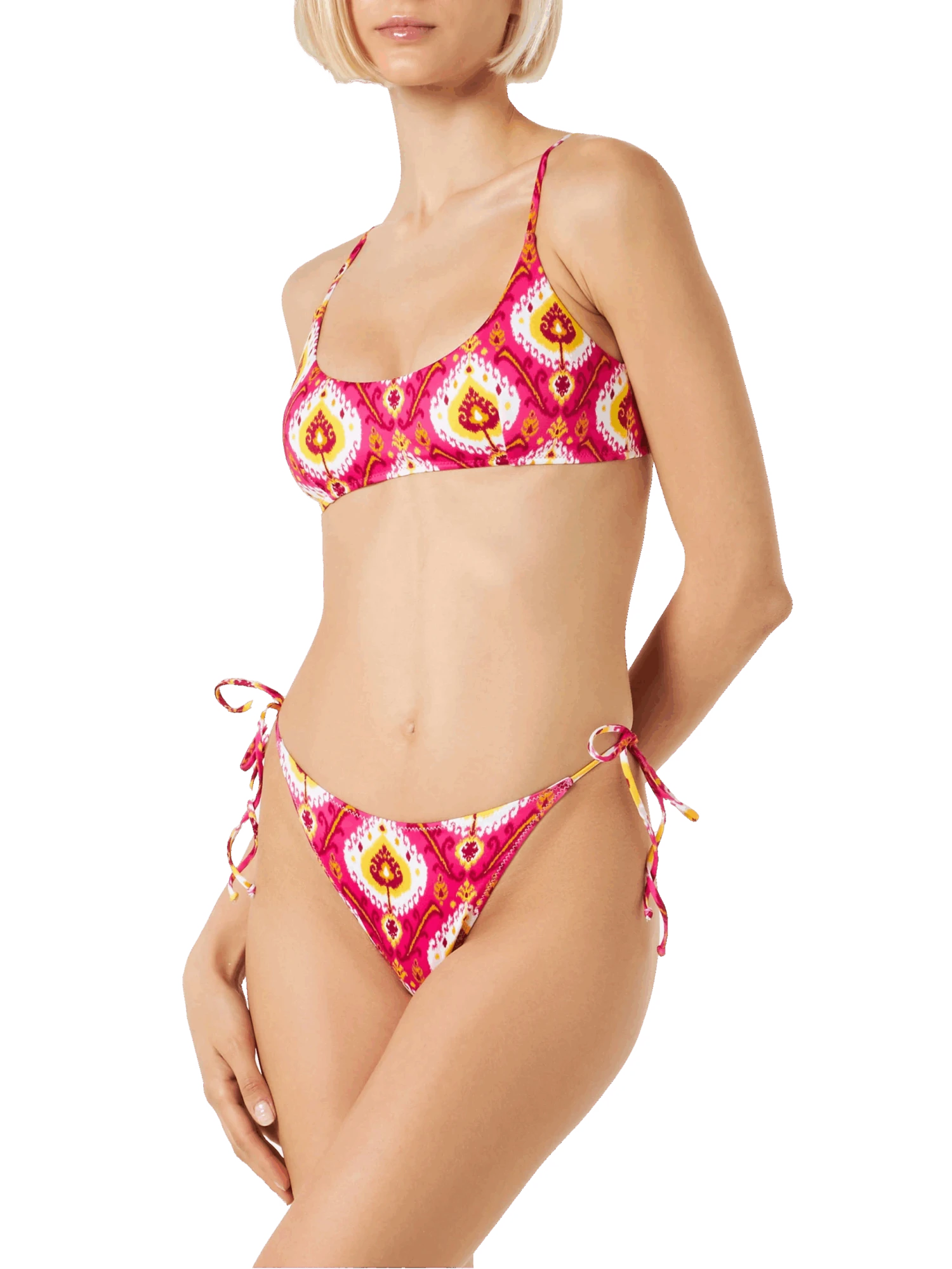 MC2 Saint Barth Woman Bralette Bikini With Ikat Print 4 MC2 Saint Barth Woman Bralette Bikini With Ikat Print - Image 2