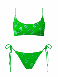MC2 Saint Barth Woman Bralette Bikini With Paisley Print