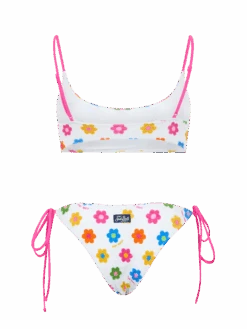 MC2 Saint Barth Woman Terry Bralette Bikini Judy Marielle With Daisy Print -MC2 Saint Barth Shop UID JUD000102077B WOMAN TOP MULTICOLOR 2