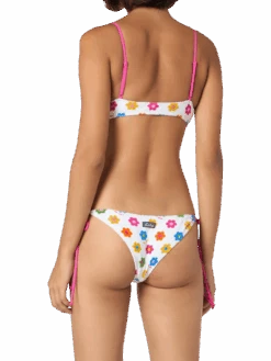 MC2 Saint Barth Woman Terry Bralette Bikini Judy Marielle With Daisy Print -MC2 Saint Barth Shop UID JUD000102077B WOMAN TOP MULTICOLOR 6