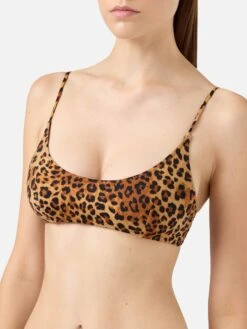 MC2 Saint Barth Bralette Bikini Judy Naomi With Cheeky Swim Briefs And Animalier Print -MC2 Saint Barth Shop UID JUD000104268H WOMAN TOPBIKINI WHITE ANIMALIER MC2 2