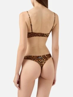 MC2 Saint Barth Bralette Bikini Judy Naomi With Cheeky Swim Briefs And Animalier Print -MC2 Saint Barth Shop UID JUD000104268H WOMAN TOPBIKINI WHITE ANIMALIER MC2 3