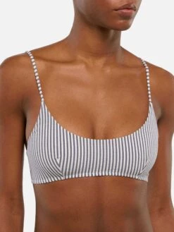 MC2 Saint Barth Virgo Classic Swim Briefs With Striped Print - Judy Seersucker Bralette Top With Striped Print 9 MC2 Saint Barth Virgo Classic Swim Briefs With Striped Print - Judy Seersucker Bralette Top With Striped Print -MC2 Saint Barth Shop UID JUD000106478H WOMAN TOPBIKINI BLUE STRIPES MC2 2