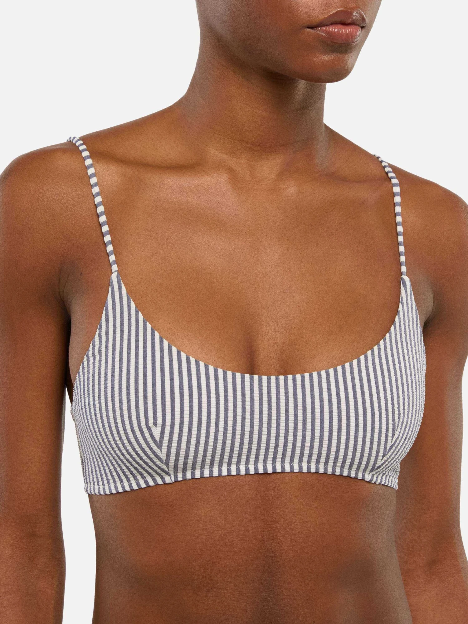 MC2 Saint Barth Virgo Classic Swim Briefs With Striped Print - Judy Seersucker Bralette Top With Striped Print 5 MC2 Saint Barth Virgo Classic Swim Briefs With Striped Print - Judy Seersucker Bralette Top With Striped Print - Image 3