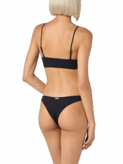 MC2 Saint Barth Woman Black Ribbed Bralette Bikini Judy Naomi -MC2 Saint Barth Shop UID JUD0001RIBTT WOMAN TOP BLACK 6