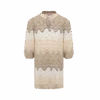 MC2 Saint Barth Jumeira Jr Gold Raschel Knit Short Dress -MC2 Saint Barth Shop UID JUM00100187H GIRL BEACHROBE BEIGE CHEVRON 20250407083500 01