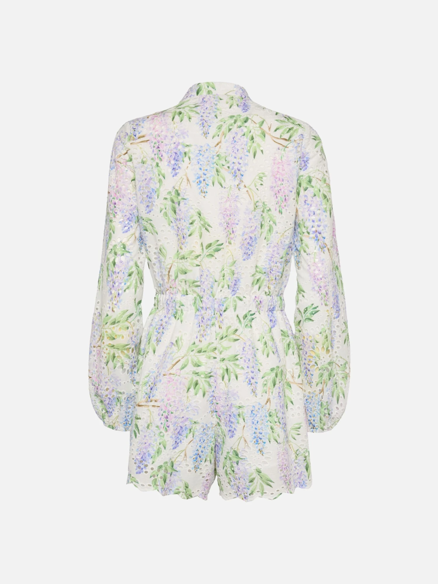 MC2 Saint Barth Julian Sangallo Lace Cotton Playsuit With Floral Print 7 MC2 Saint Barth Julian Sangallo Lace Cotton Playsuit With Floral Print - Image 5