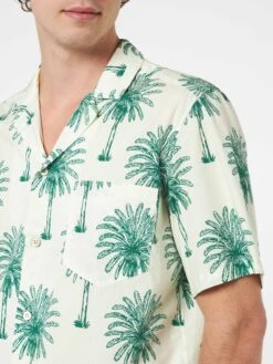 MC2 Saint Barth Man Cotton Shirt Kalea With Palm Print 8 MC2 Saint Barth Man Cotton Shirt Kalea With Palm Print -MC2 Saint Barth Shop UID KALE00100840F MAN SHIRT WHITE 4