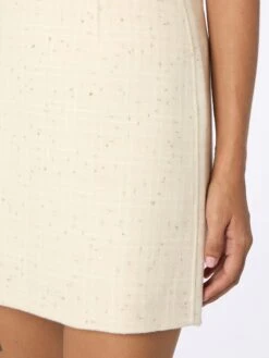 MC2 Saint Barth Woman Wooly Tweed White Skirt Katrine With Sequins 8 MC2 Saint Barth Woman Wooly Tweed White Skirt Katrine With Sequins -MC2 Saint Barth Shop UID KATR00100467G STBW SKIRT WHITE 4